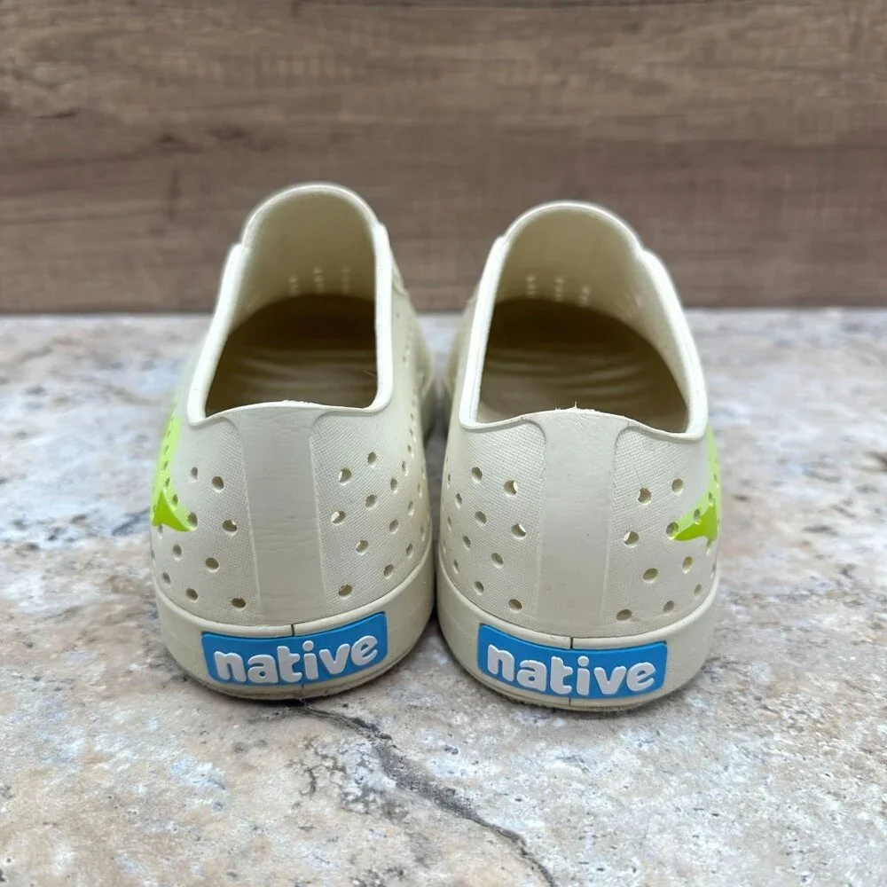 Native x Disney Star Wars Unisex Grogu Jefferson Slip On Shoes Yoda Cream M5 W7 - Picture 6 of 11